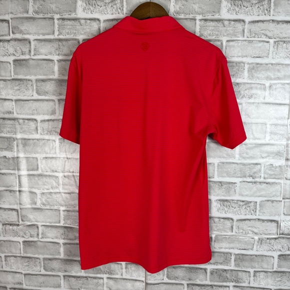 G/Fore x Foest Highlands Vibrant Red / Pink Performance Golf Polo Mens MEDIUM - Picture 5 of 8